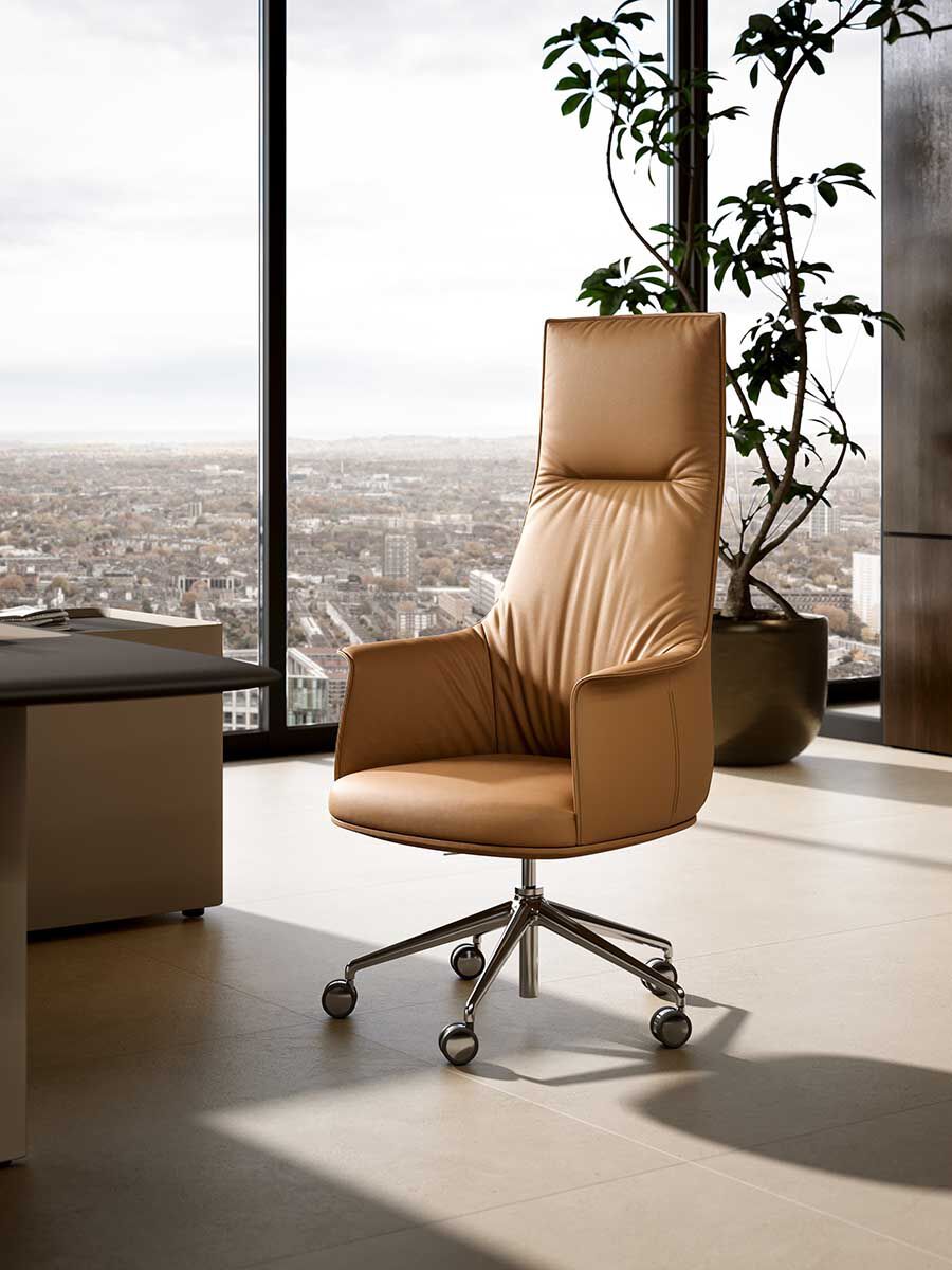 Archibald Task Office Chair | Luxury Executive Leather Office Chair