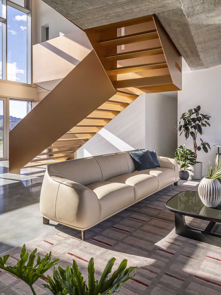 Archibald 3-Seater Sofa by Jean-Marie Massaud | Luxury Leather Sofa