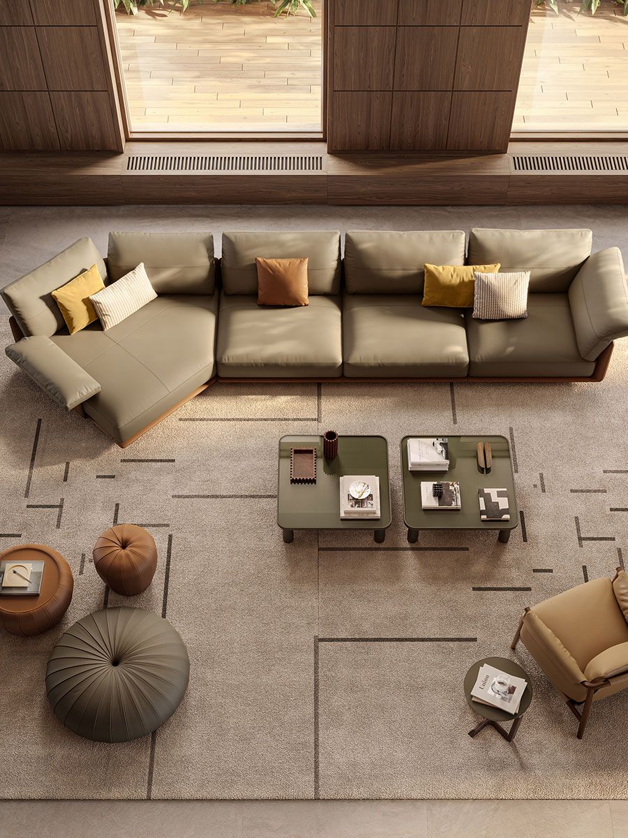 Blisscape Deep Modular Leather Sofa | Luxury Italian Designer Seating
