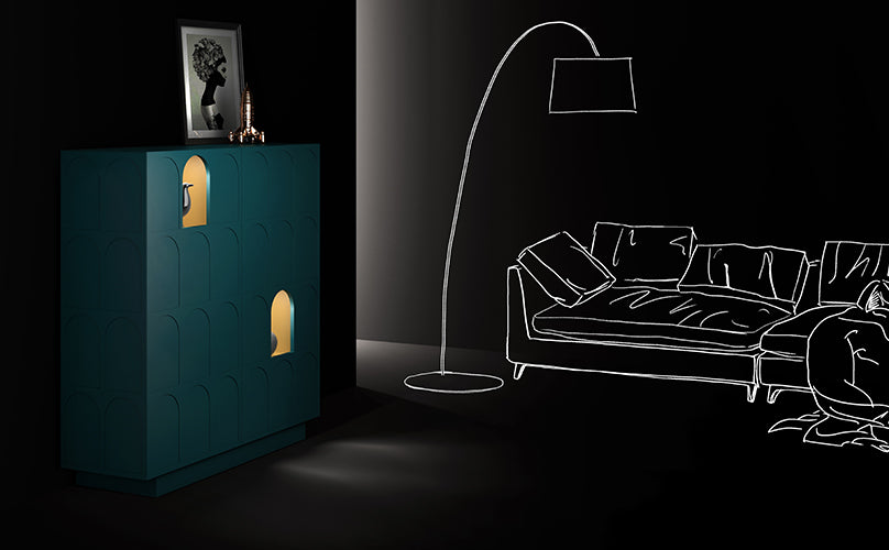 Roma High Sideboard | Minottiitalia Boutique Italian Furniture