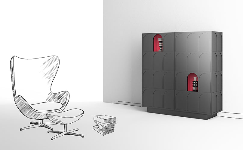 Roma High Sideboard | Minottiitalia Boutique Italian Furniture