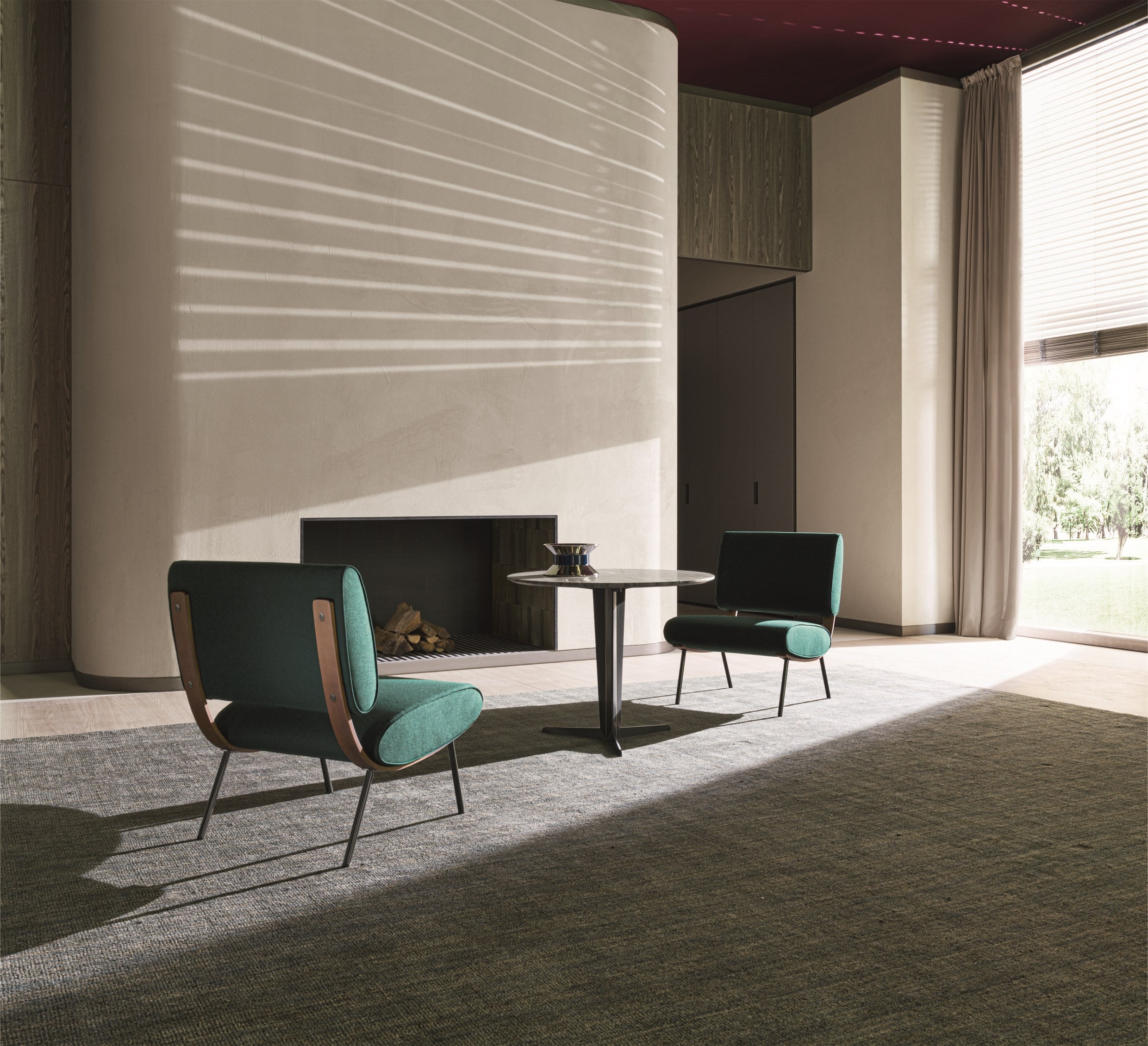 Round D.154.5 Armchair by Molteni&C | Gio Ponti Heritage Collection