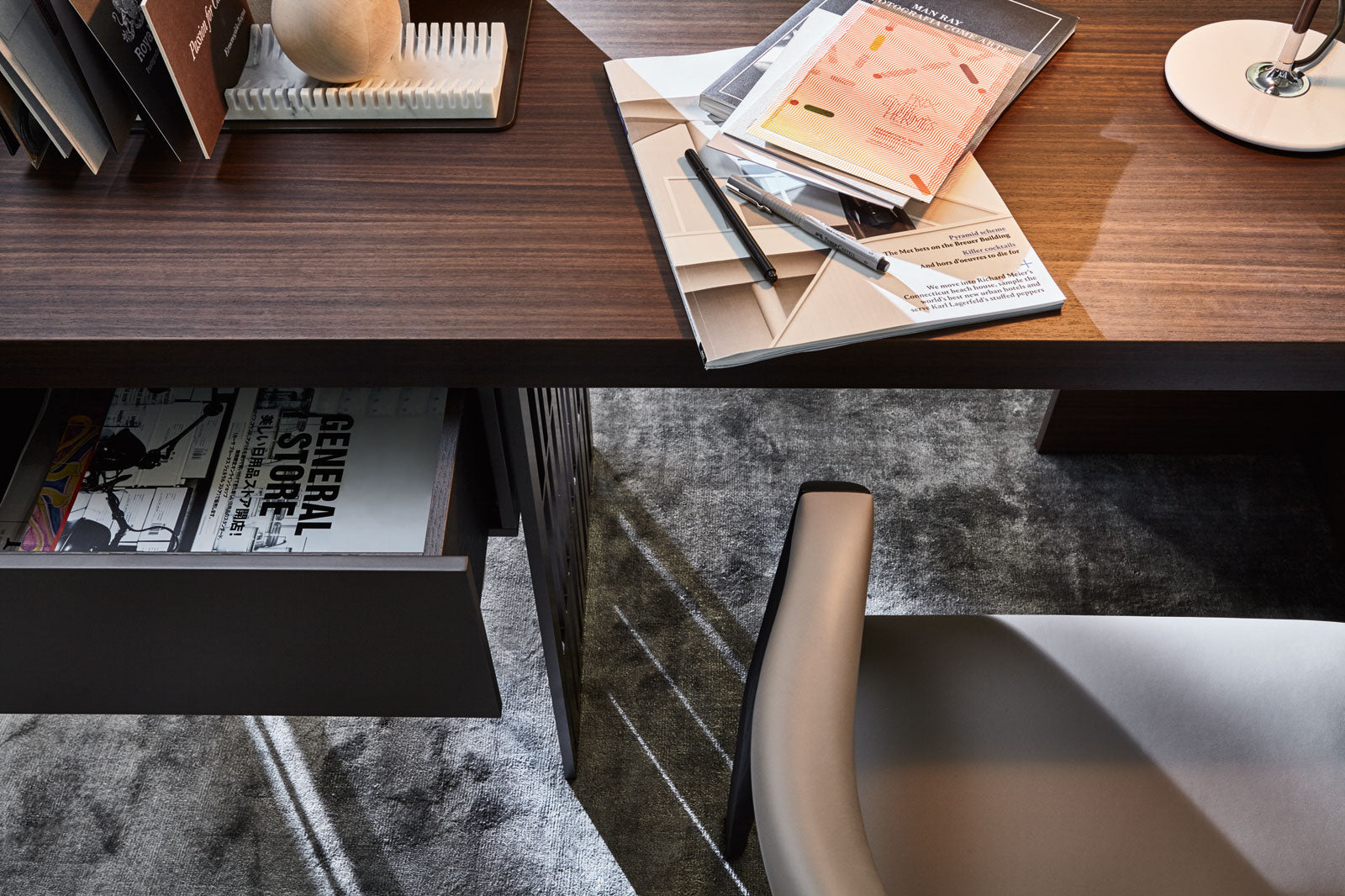 Scriba Desk by Patricia Urquiola | Luxury Wooden Writing Desk