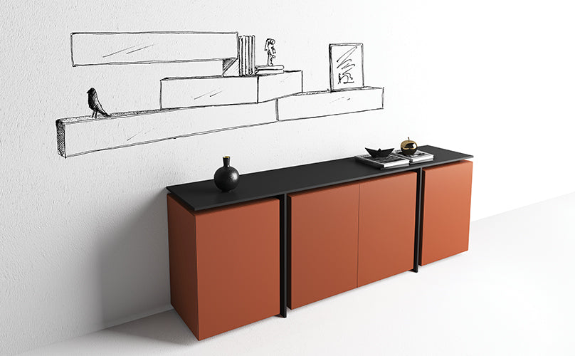 Suspance Sideboard | Minottiitalia Boutique Italian Furniture