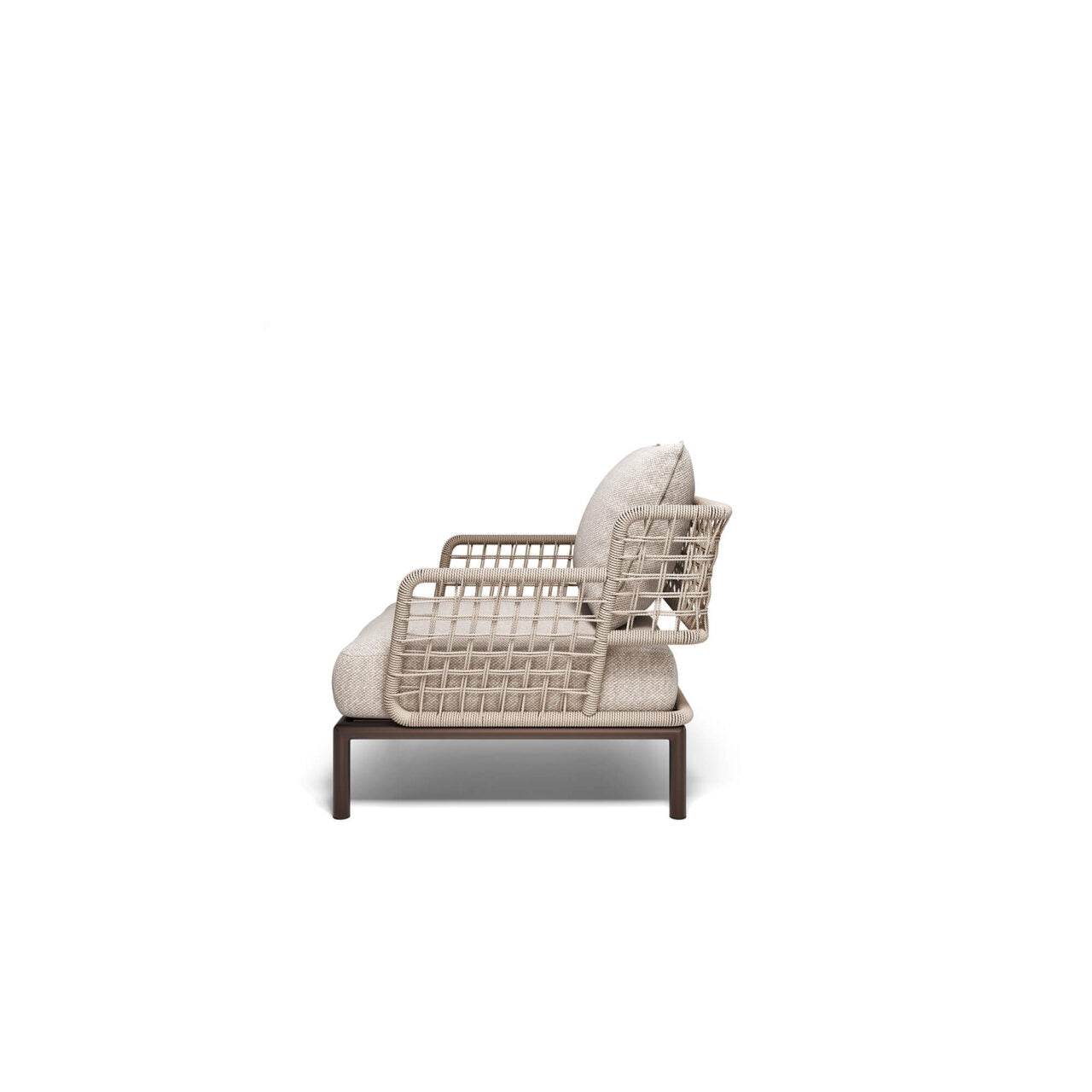EMU Saint Martin Outdoor 1‑Seater Sofa – Steel and Wicker