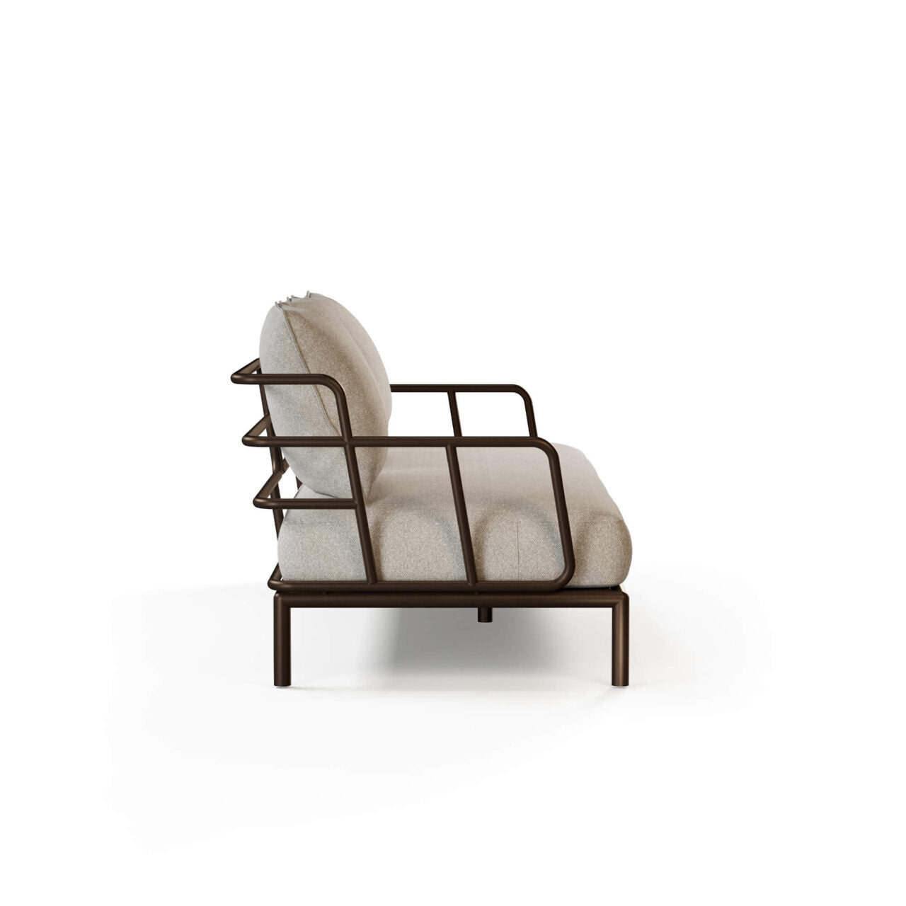 EMU Saint Martin Outdoor Sofa 3‑Seater in Steel