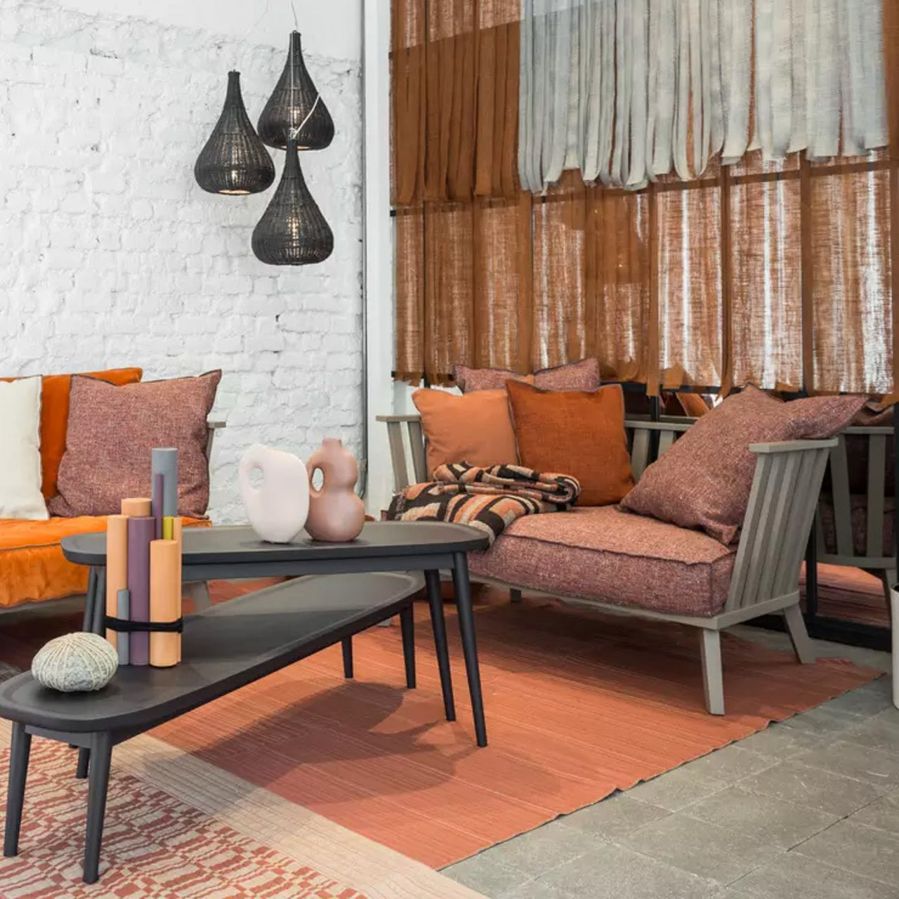 Gray 05 Two Seater Sofa | Luxury Furniture Gervasoni