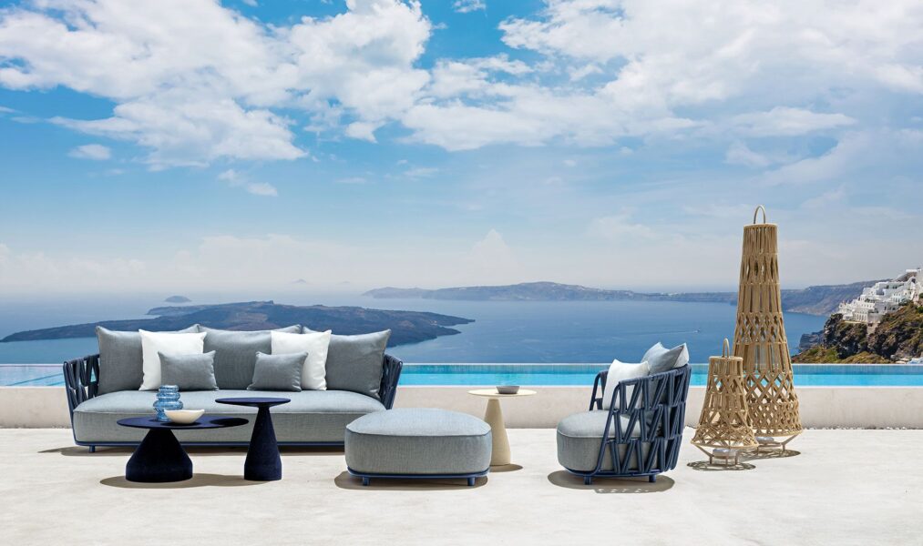 Swipe Pouf | Luxury Talenti Outdoor Living