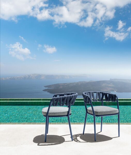 Swipe Dining Chair with Armrests | Luxury Talenti Outdoor Living