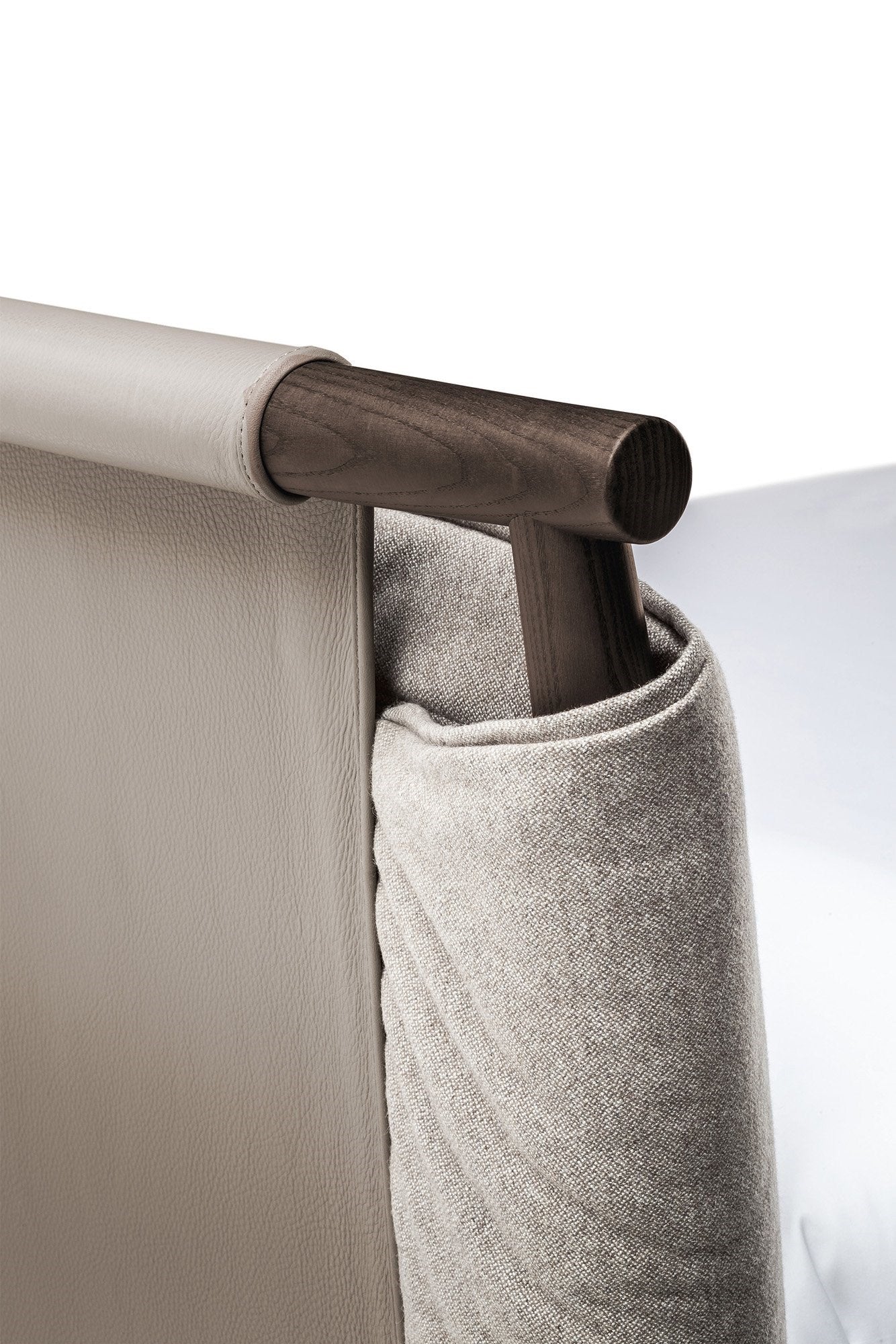 Poltrona Frau TIMES Bed | Luxury Bed with Upholstered Headboard