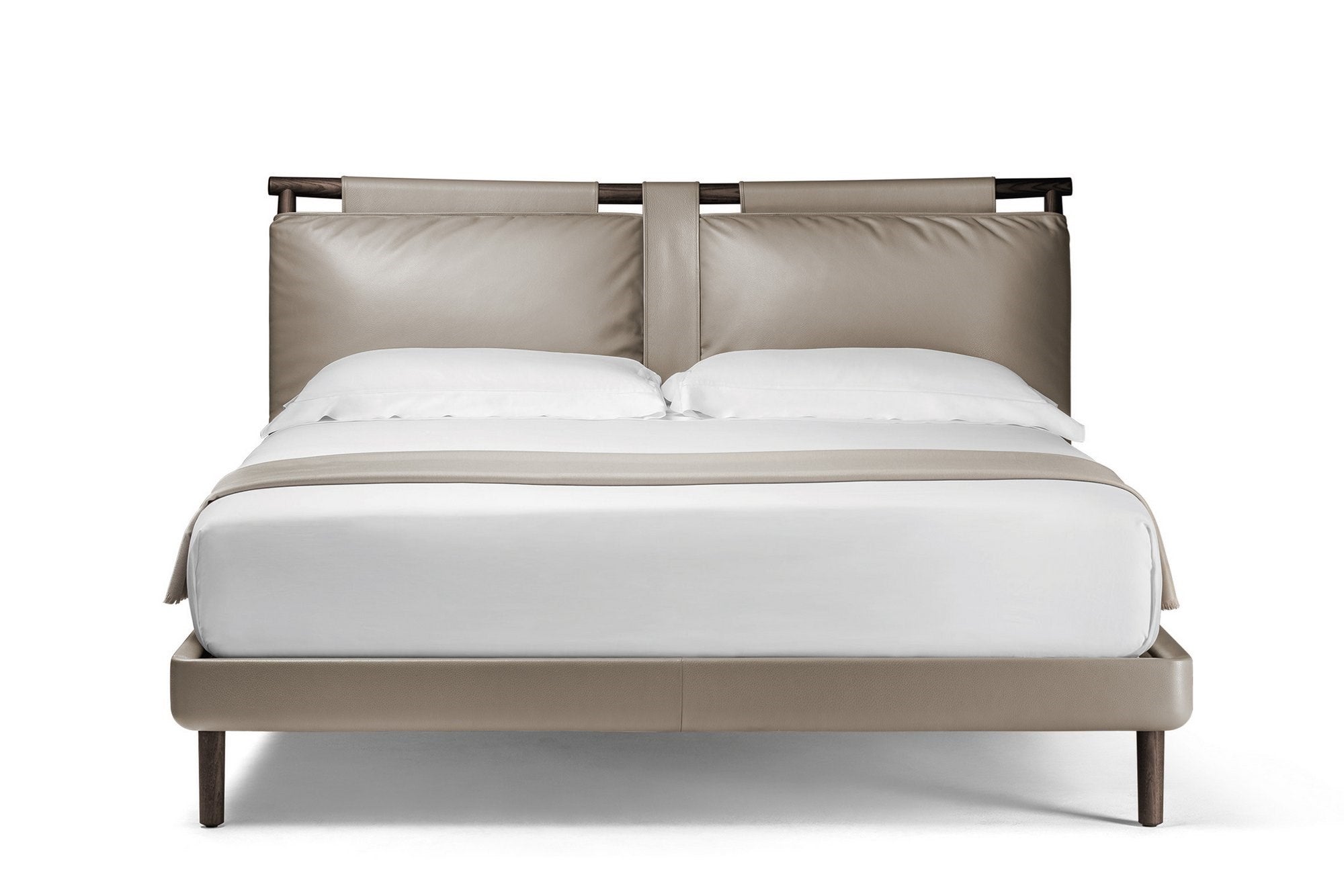 Poltrona Frau TIMES Bed | Luxury Bed with Upholstered Headboard