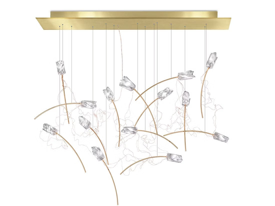 Tulip 14 Linear Suspension Lamp | Slamp Sculptural Design Lighting