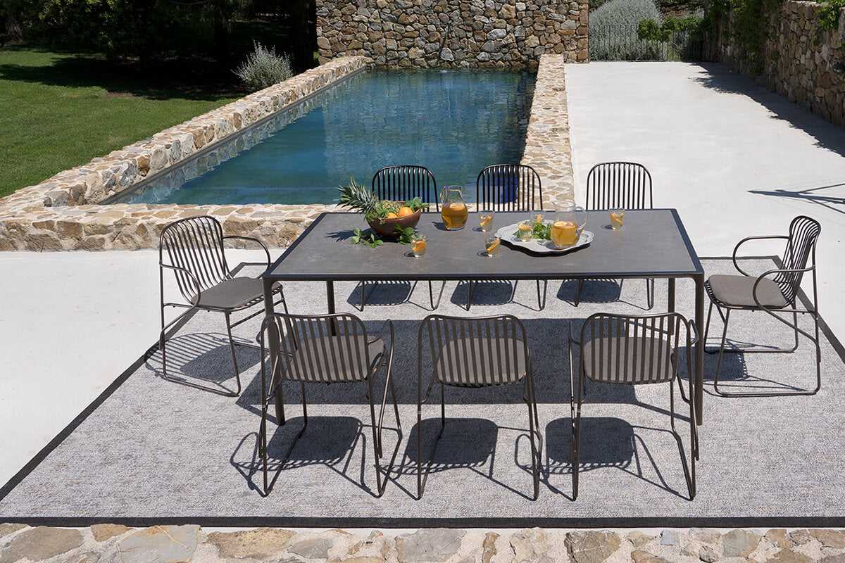 Terramare Gres Top Rectangular Dining Table 725 | EMU