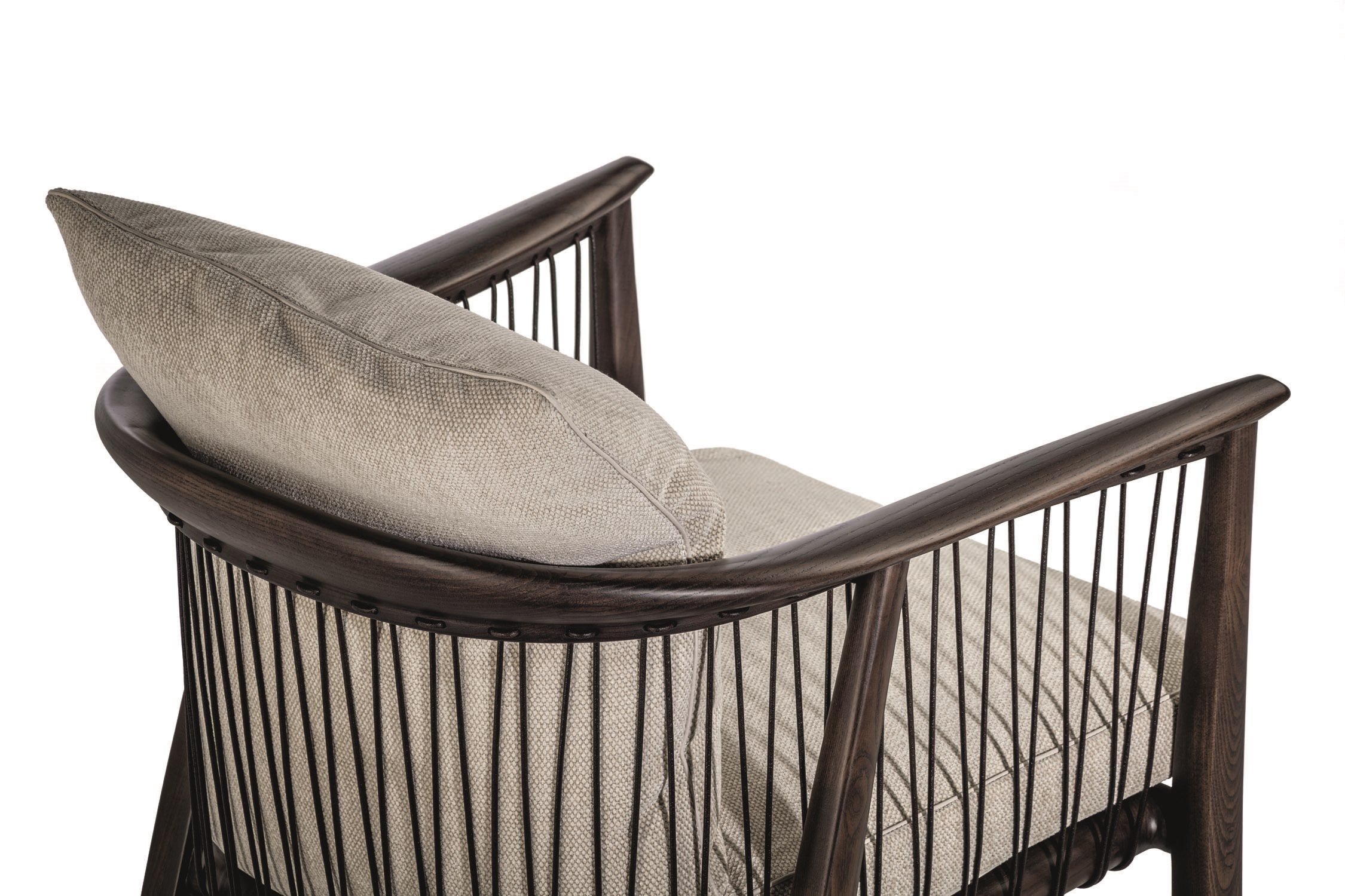 Poltrona Frau Viola Fabric Armchair with Armrests | AB Concept