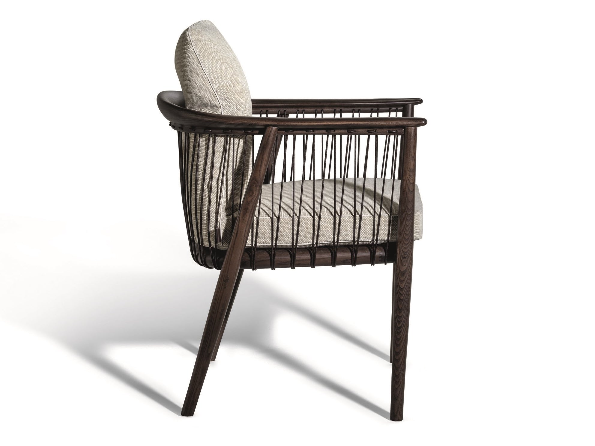 Poltrona Frau Viola Fabric Armchair with Armrests | AB Concept