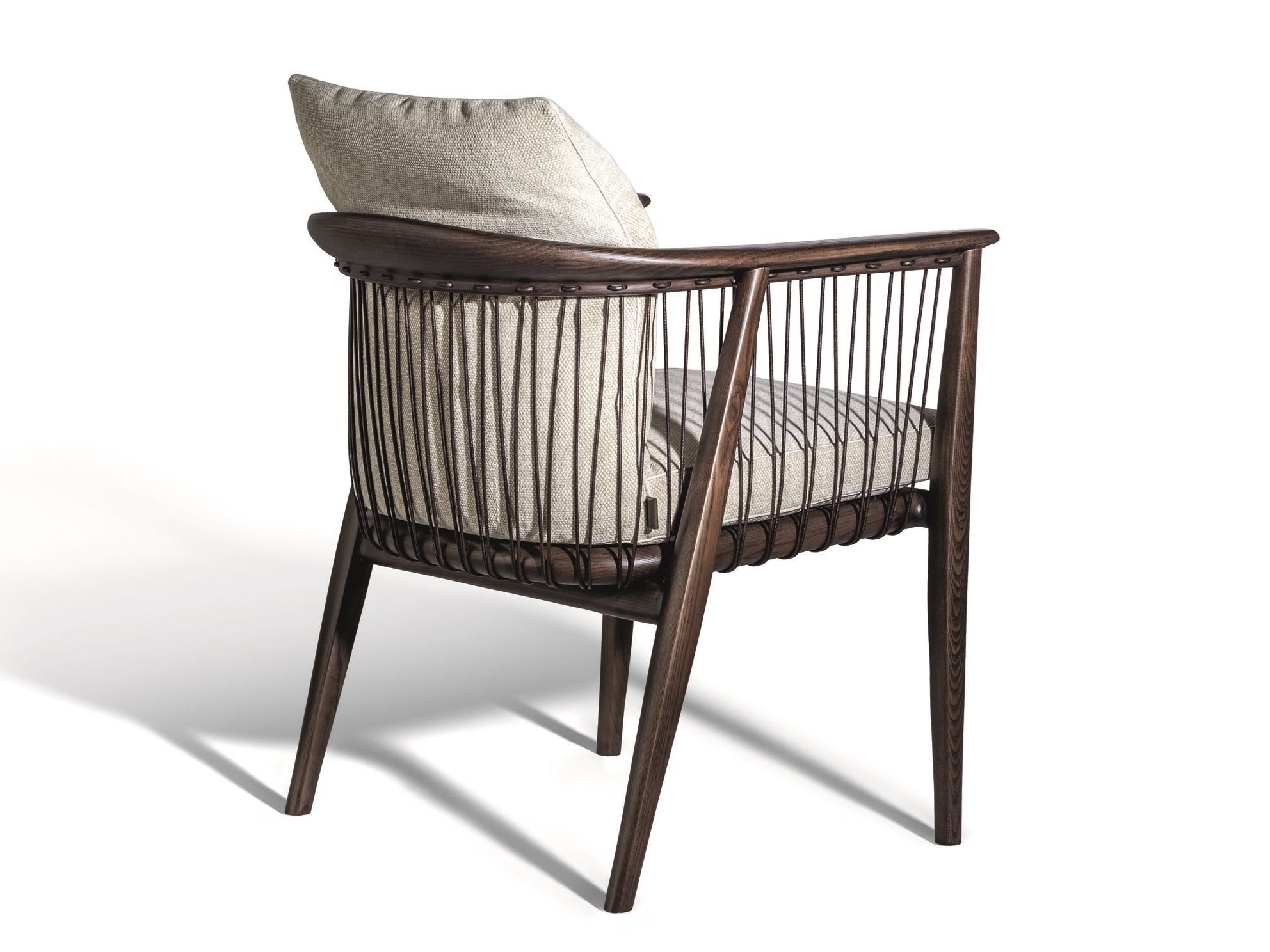 Poltrona Frau Viola Fabric Armchair with Armrests | AB Concept