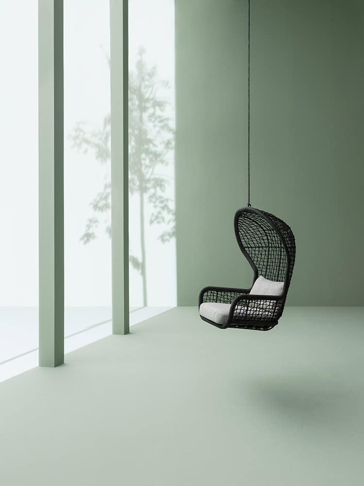 Emma Nest Swing Outdoor Armchair | Designed by Monica Armani | Varaschin