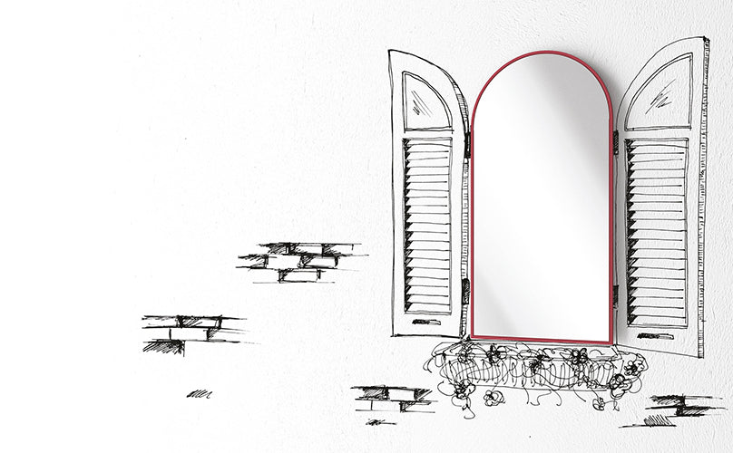 Windows Mirror | Minottiitalia Boutique Italian Furniture