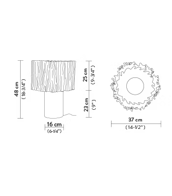 Accordeon Table Lamp | Slamp Sculptural Design Lighting