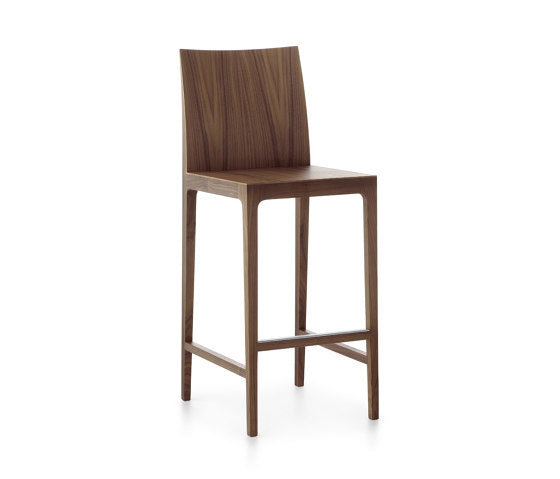 Contemporary wooden bar stool