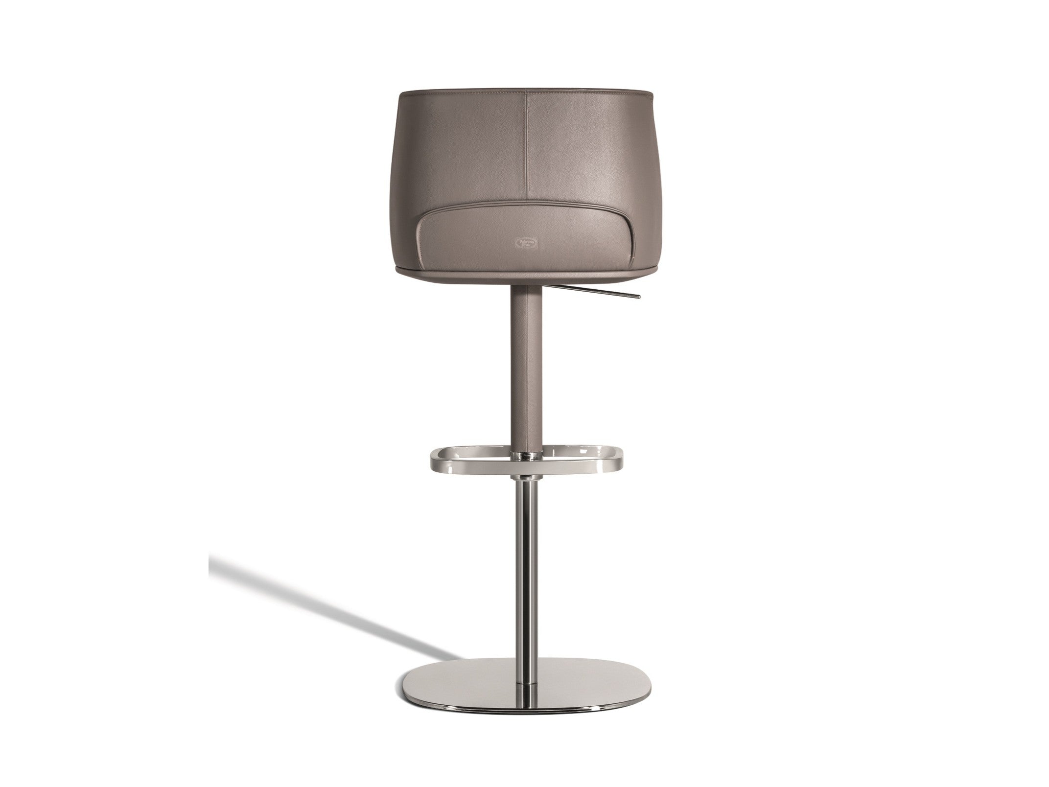 Poltrona Frau Archibald High Leather Stool by Jean-Marie Massaud