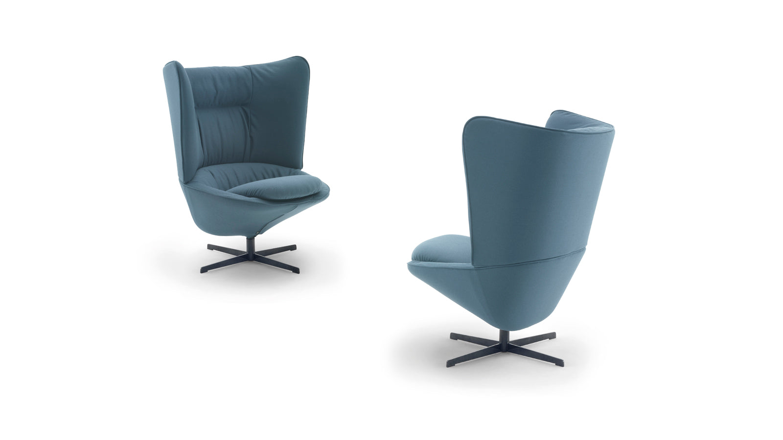 Ladle Swivel Armchair High Back | Designed by Luca Nichetto | Arflex