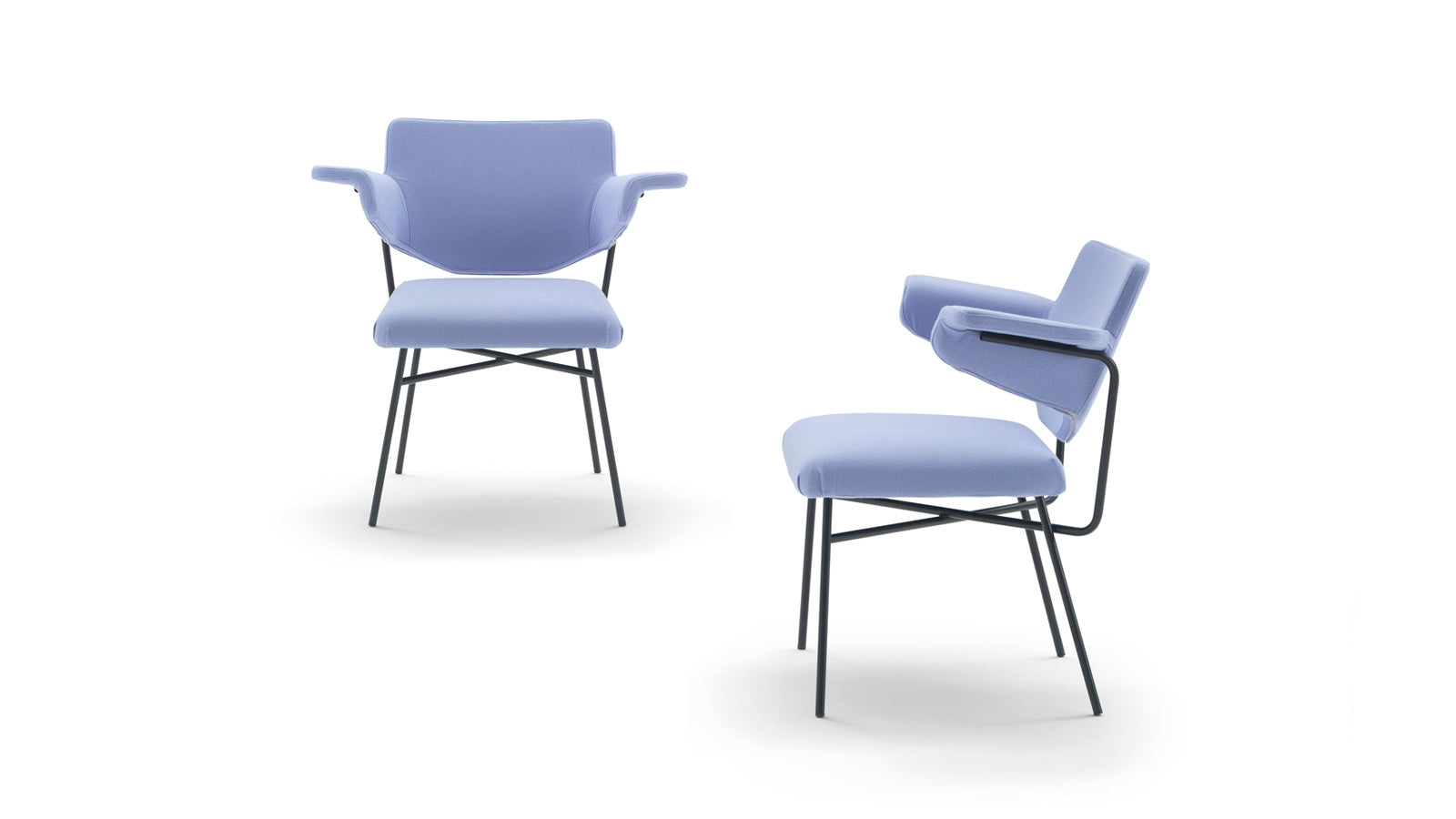 Neptunia Dining Chair with Armrests | Designed by B.B.P.R. | Arflex