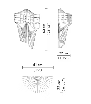 Aria Applique Wall Lamp | Slamp Sculptural Design Lighting
