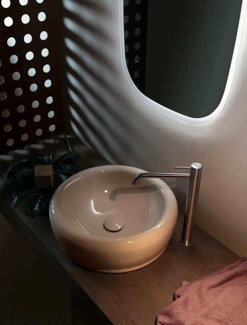 Siena Countertop Round Washbasin | Luxury Bathroom | Ceramica Flaminia