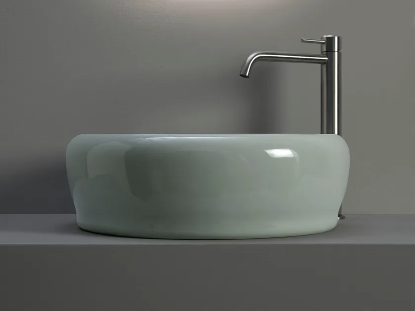 Siena Countertop Round Washbasin | Luxury Bathroom | Ceramica Flaminia