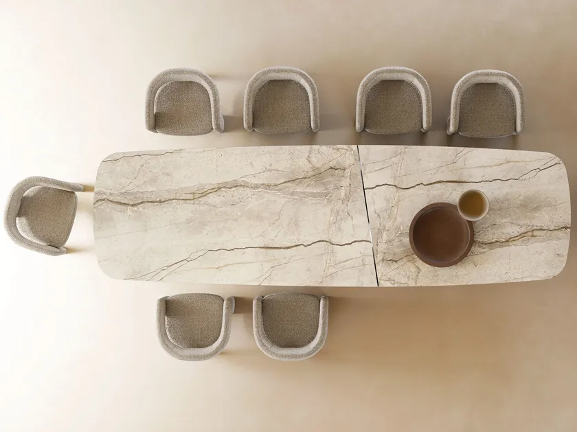 Albert XL Rectangular Ceramic Dining Table | Eforma Iconic Luxury Italian Design