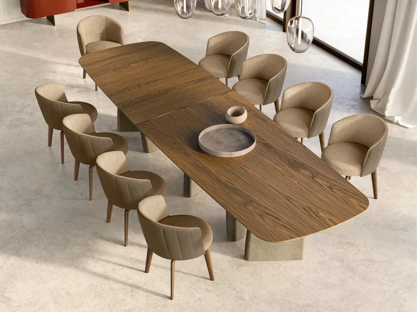 Albert XL Rectangular Wooden Dining Table | Eforma Iconic Luxury Italian Design