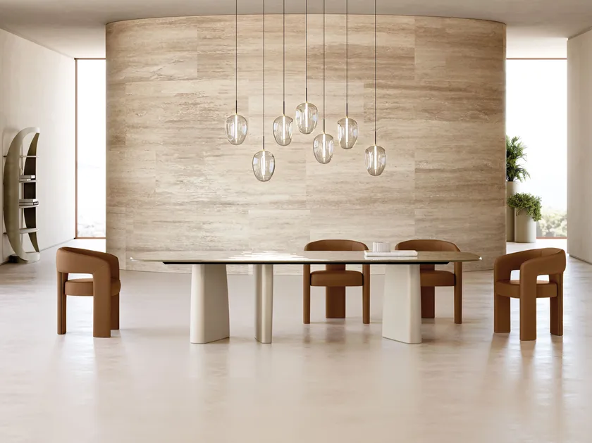 Albert Rectangular Crystal Dining Table | Eforma Iconic Luxury Italian Design