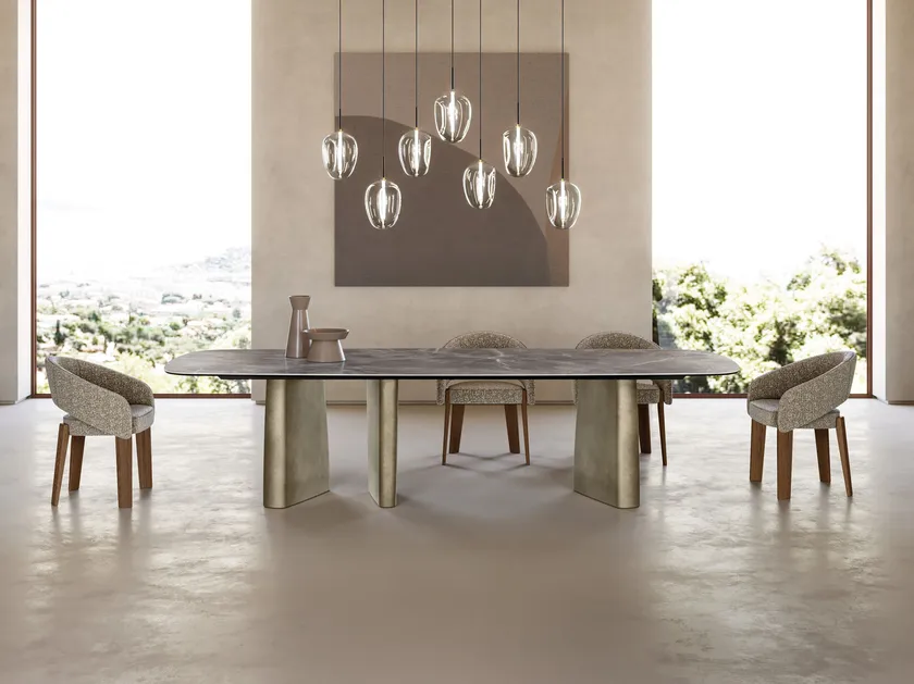Albert  Rectangular Ceramic Dining Table | Eforma Iconic Luxury Italian Design