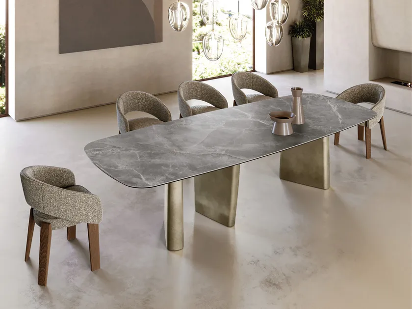 Albert  Rectangular Ceramic Dining Table | Eforma Iconic Luxury Italian Design