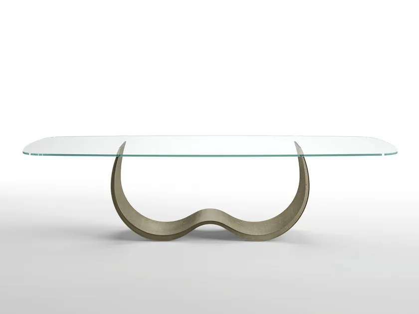 Alisei Glass Dining Table | Eforma Iconic Luxury Italian Design