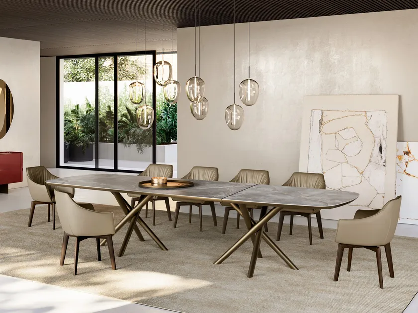 Baly XL Rectangular Ceramic Dining Table | Eforma Iconic Luxury Italian Design