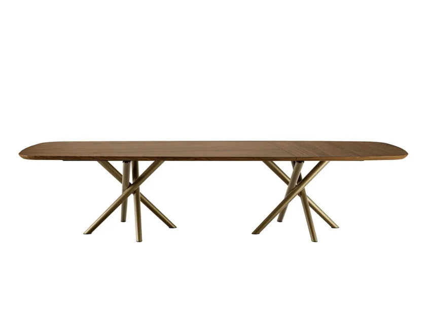 Baly XL Rectangular Wooden Dining Table | Eforma Iconic Luxury Italian Design