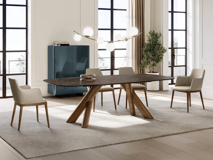 Canova Rectangular Ceramic Dining Table | Eforma Iconic Luxury Italian Design