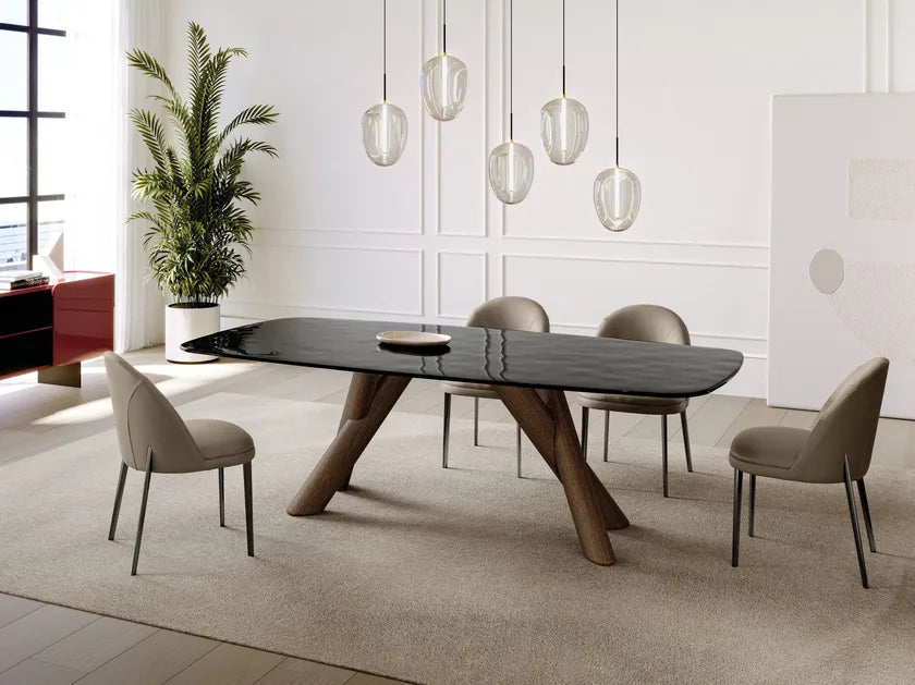 Canova Rectangular Crystal Dining Table | Eforma Iconic Luxury Italian Design