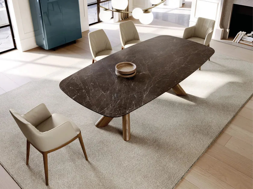 Canova Rectangular Ceramic Dining Table | Eforma Iconic Luxury Italian Design