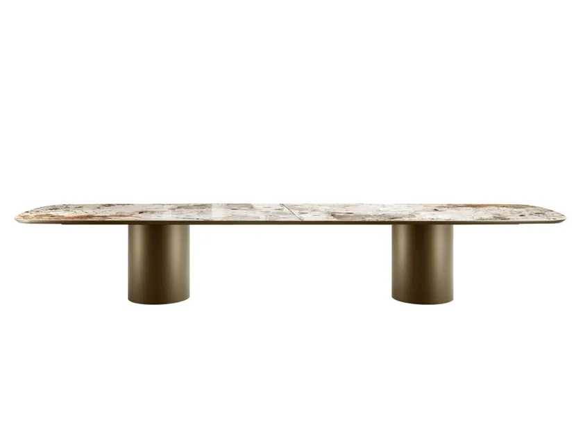 Cilindro XL Rectangular Ceramic Dining Table | Eforma Iconic Luxury Italian Design