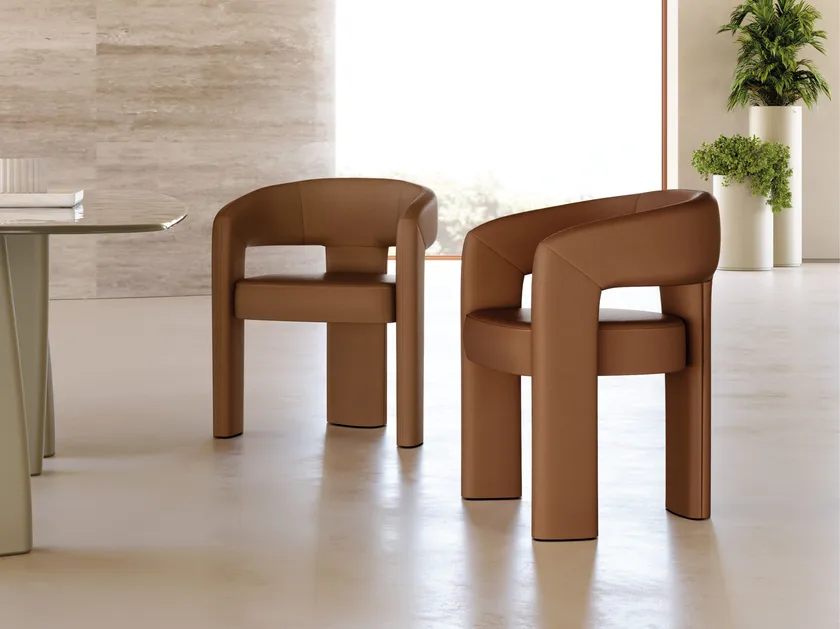 Egle Dining Chair with Armrests | Eforma Iconic Luxury Italian Design