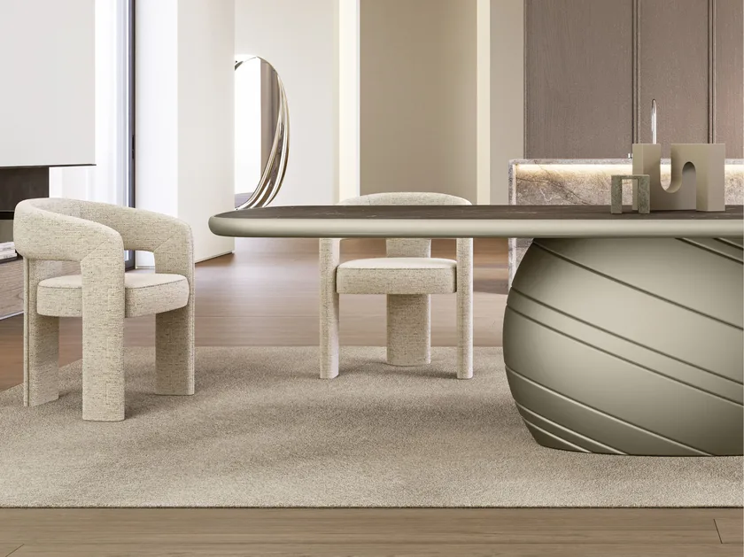 Giove King Rectangular Ceramic Dining Table | Eforma Iconic Luxury Italian Design