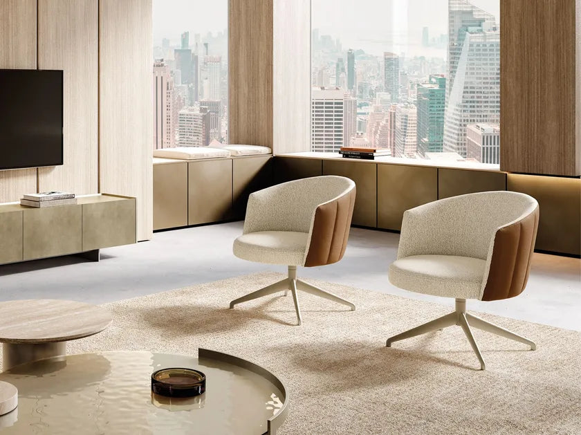 Jane Lounge Swivel Armchair | Eforma Iconic Luxury Italian Design