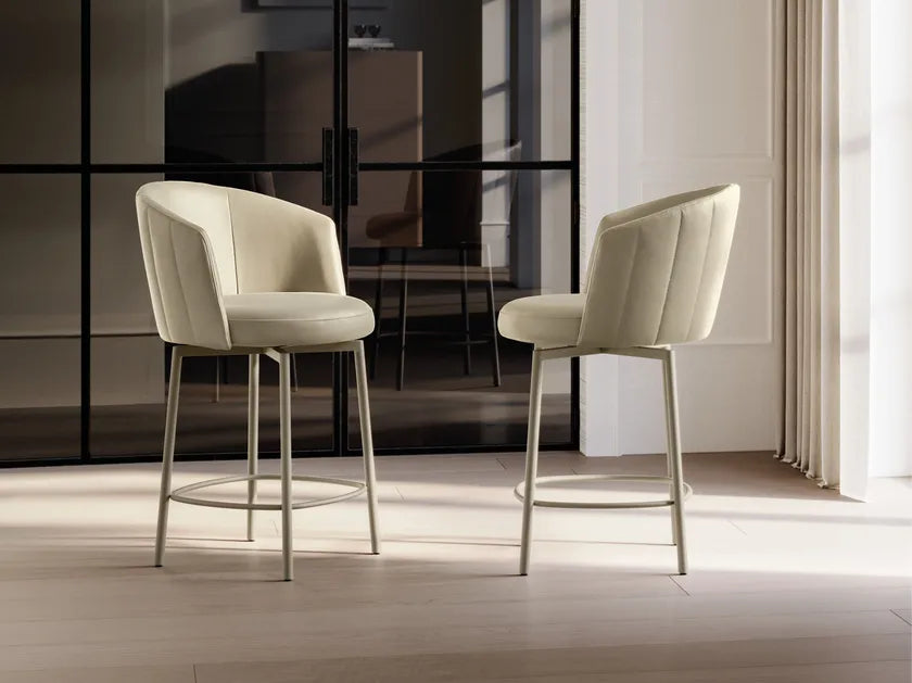 Jane Swivel Counter Dining Stool | Eforma Iconic Luxury Italian Design