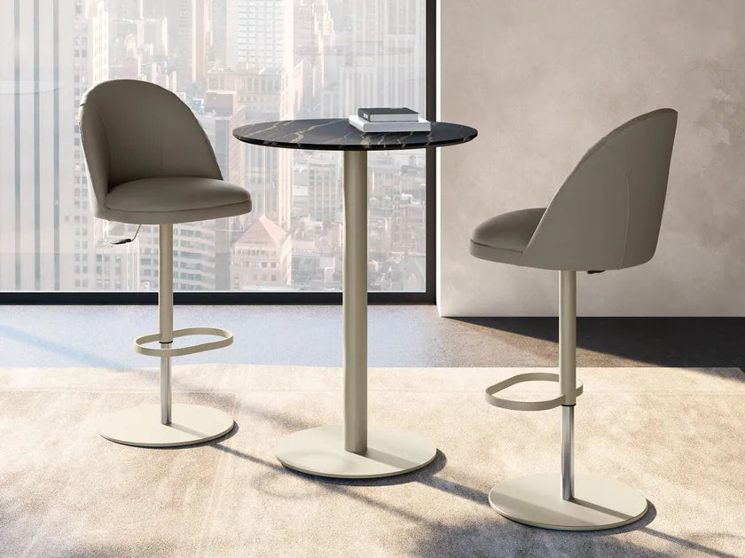 Minni Adjustable Swivel Dining Stool | Eforma Iconic Luxury Italian Design