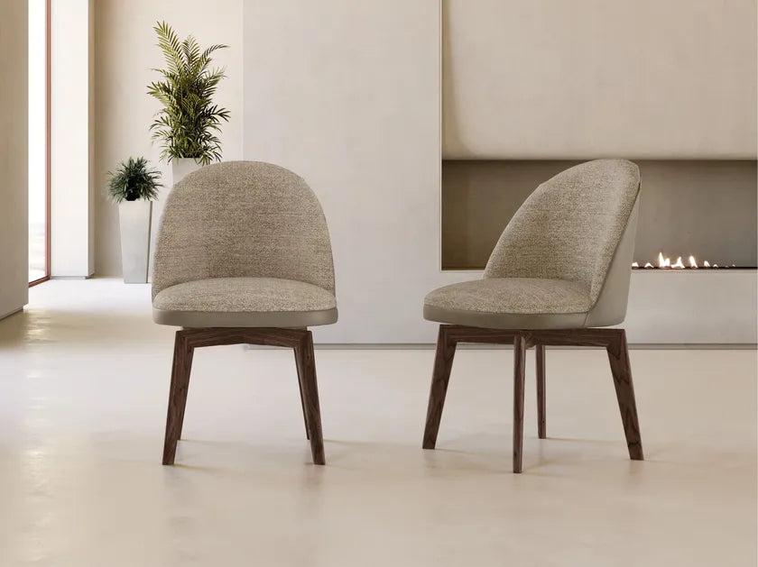 Minni Swivel Dining Chair  | Eforma Iconic Luxury Italian Design