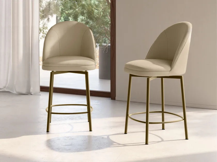 Minni Swivel Counter Dining Stool | Eforma Iconic Luxury Italian Design