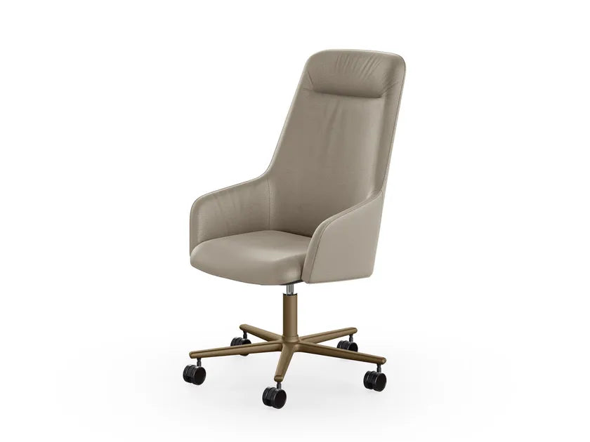 Moritz Executive Swivel Office Chair with Armrests | Eforma Iconic Luxury Italian Design